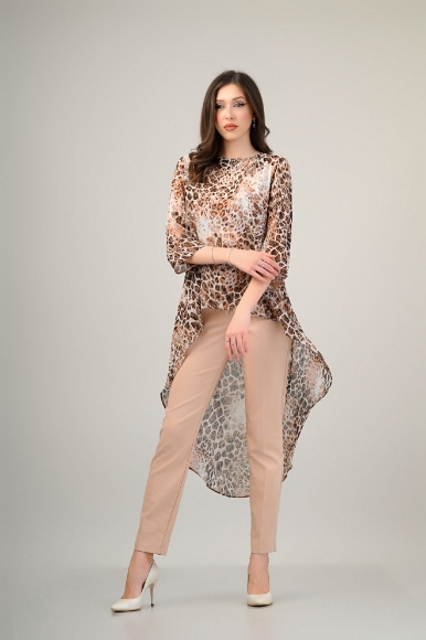 Imagine Bluza Karina cu imprimeu bej