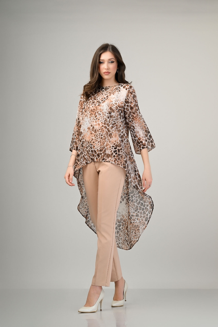 Imagine Bluza Karina cu imprimeu bej