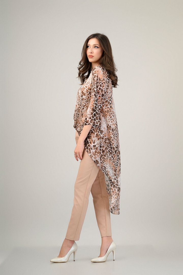 Imagine Bluza Karina cu imprimeu bej