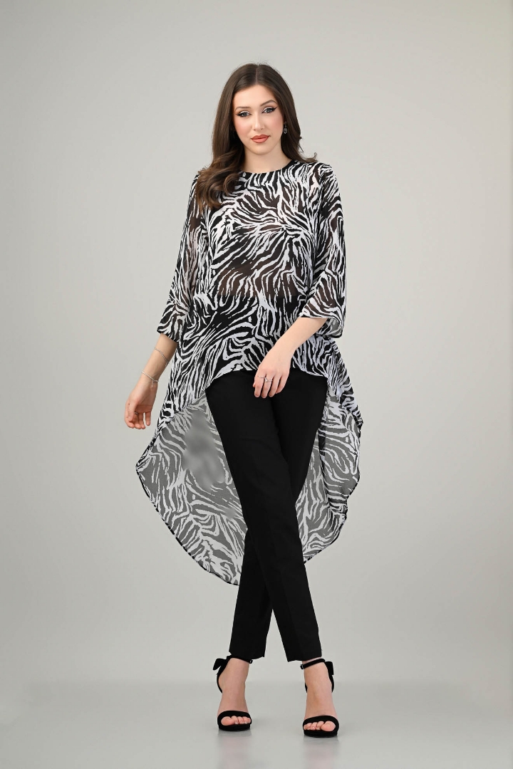 Imagine Bluza Karina cu imprimeu negru