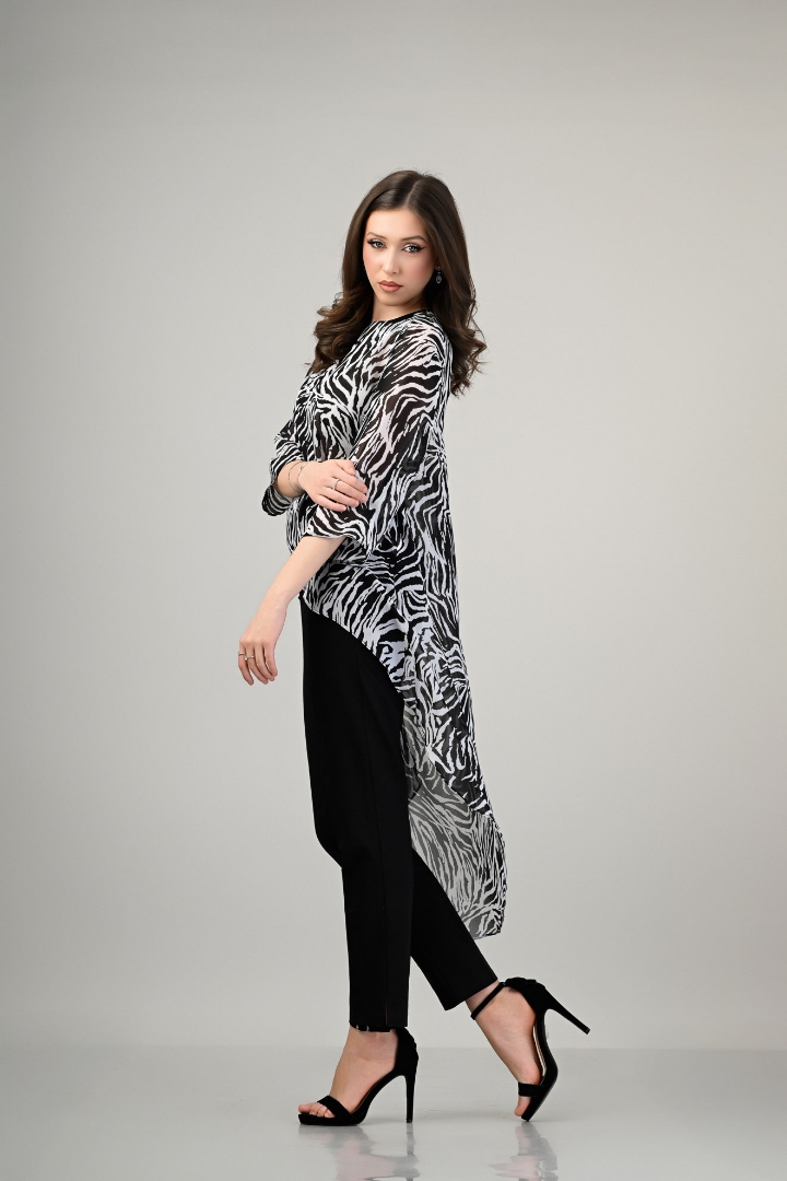 Imagine Bluza Karina cu imprimeu negru