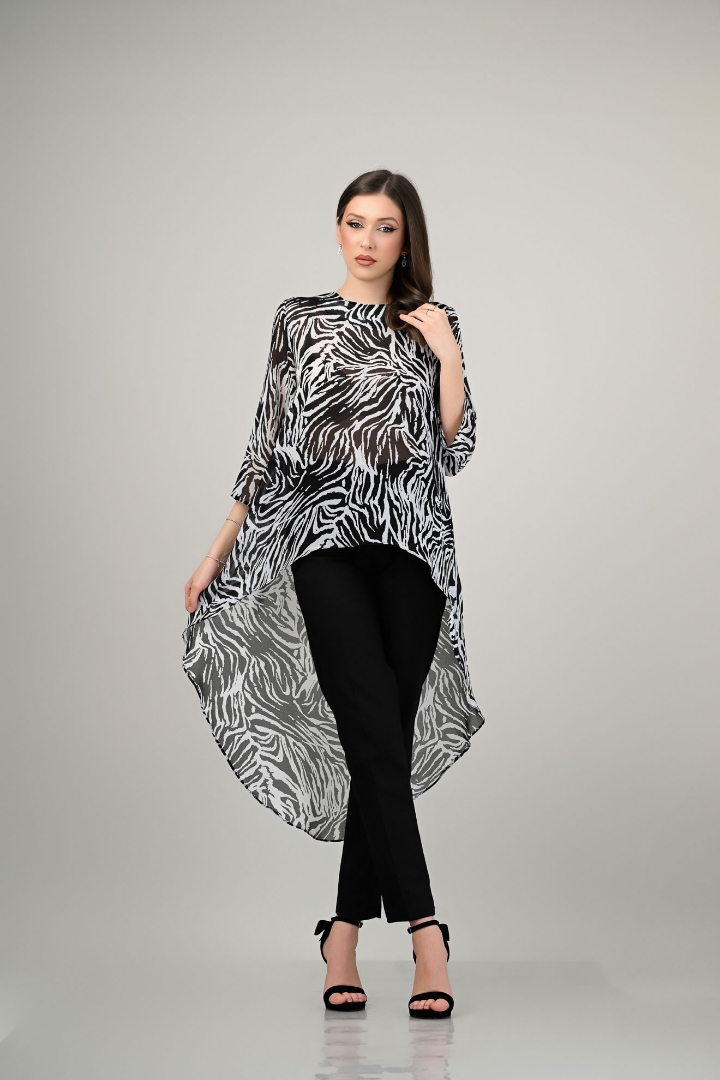 Imagine Bluza Karina cu imprimeu negru