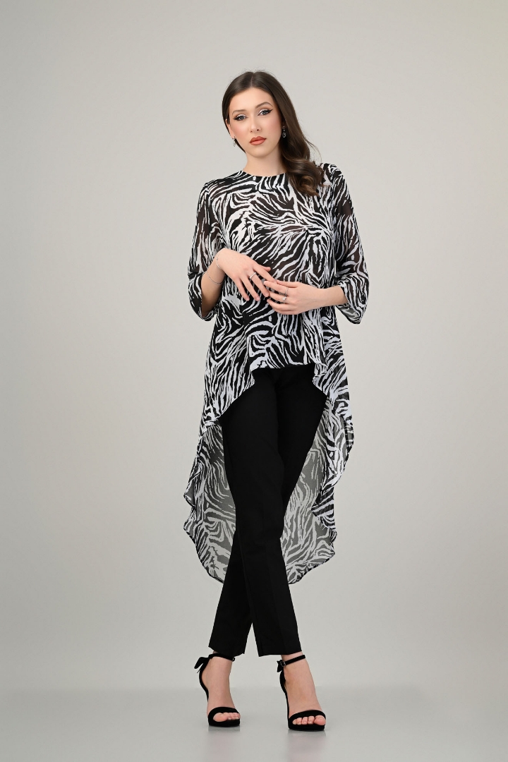 Imagine Bluza Karina cu imprimeu negru