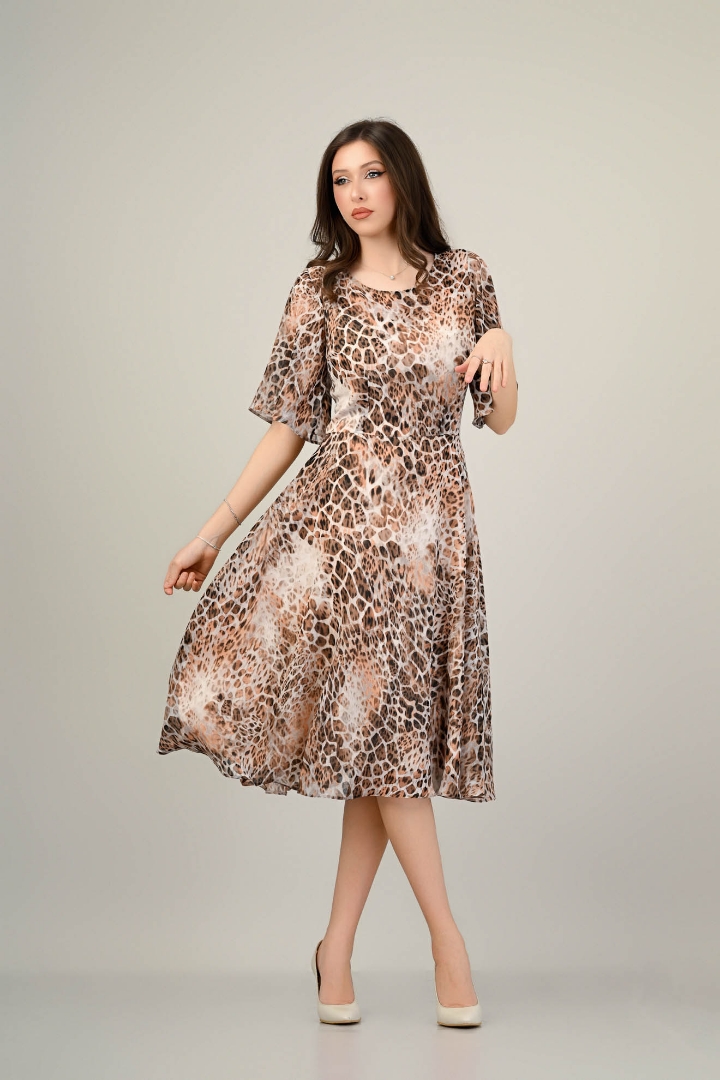 Imagine Rochia Giuliana cu imprimeu animal