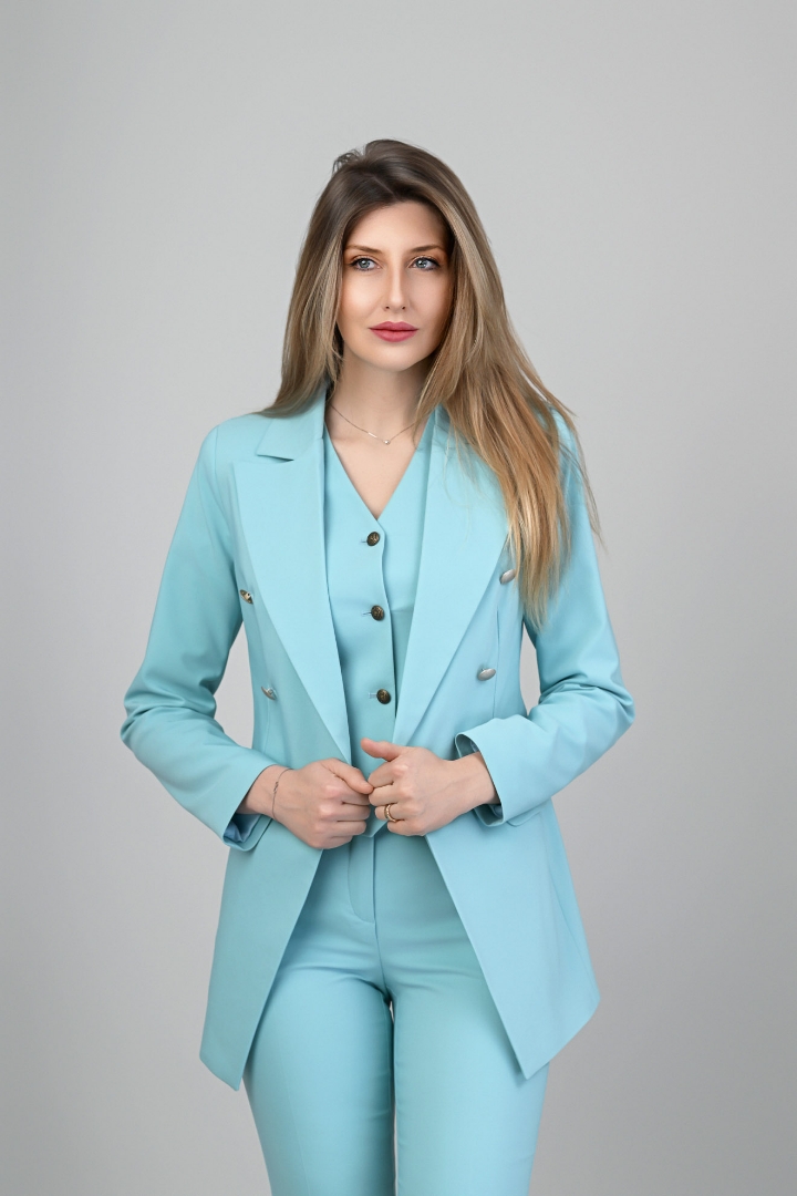 Imagine Sacou Demy bleu ciele