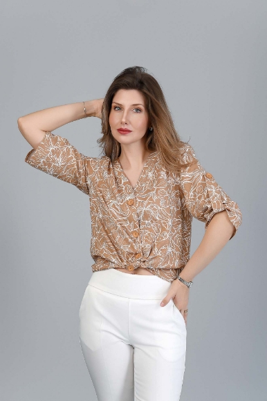 Imagine Bluza Anabel imprimeu bej