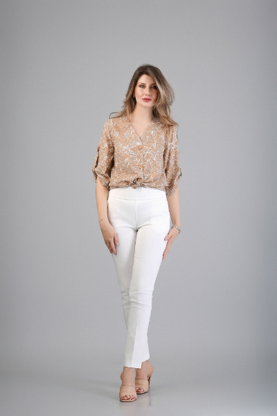 Imagine Bluza Anabel imprimeu bej