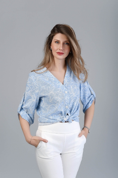 Imagine Bluza Anabel imprimeu bleu