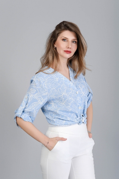 Imagine Bluza Anabel imprimeu bleu