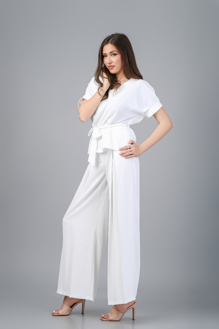 Imagine Pantalon Luiza Alb