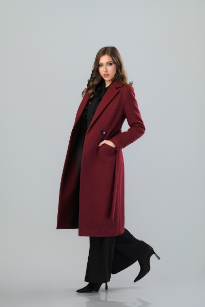 Imagine Palton Manuela Burgundy