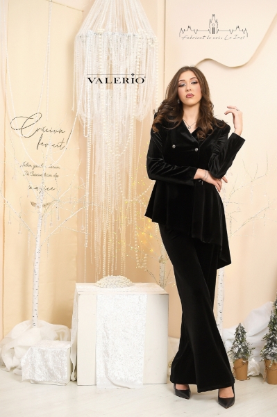 Imagine Sacou Desire din catifea Negru