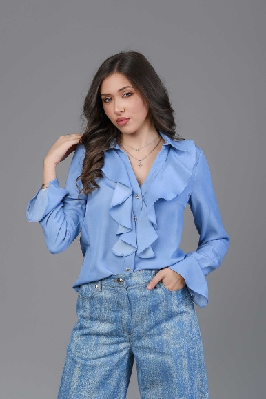 Imagine BLUZA GLORIA DENIM DESCHIS