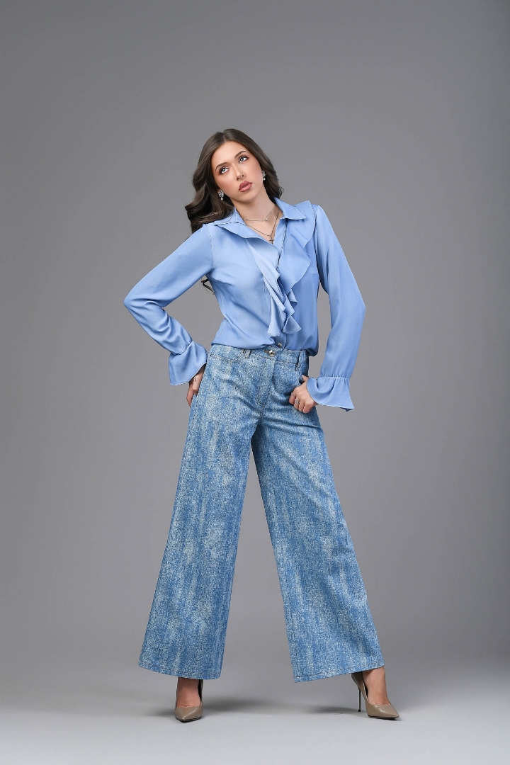 Imagine BLUZA GLORIA DENIM DESCHIS