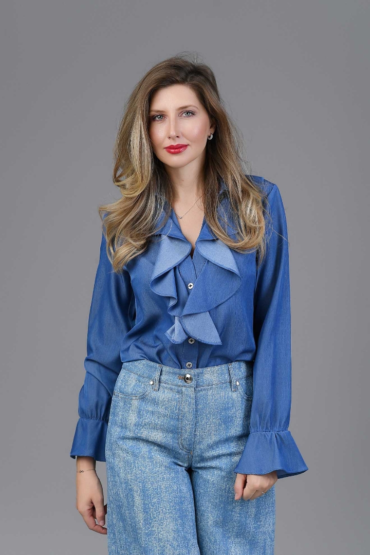 Imagine BLUZA GLORIA DENIM INCHIS