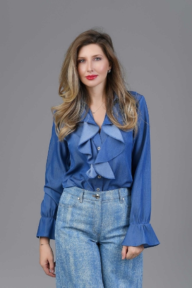 Imagine BLUZA GLORIA DENIM INCHIS