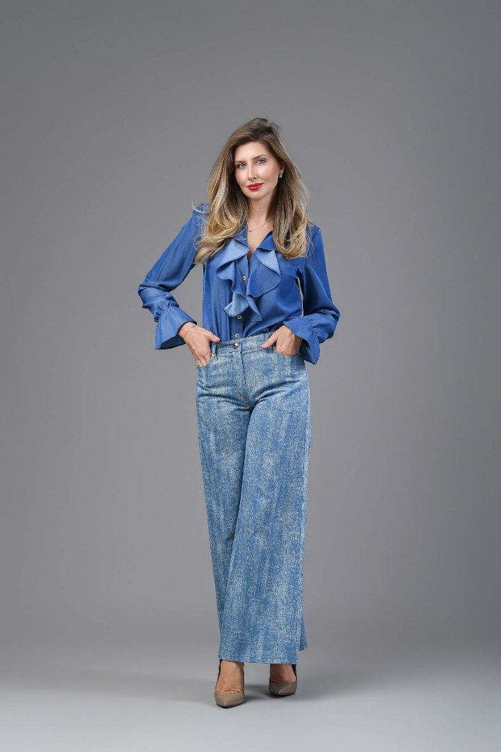 Imagine BLUZA GLORIA DENIM INCHIS