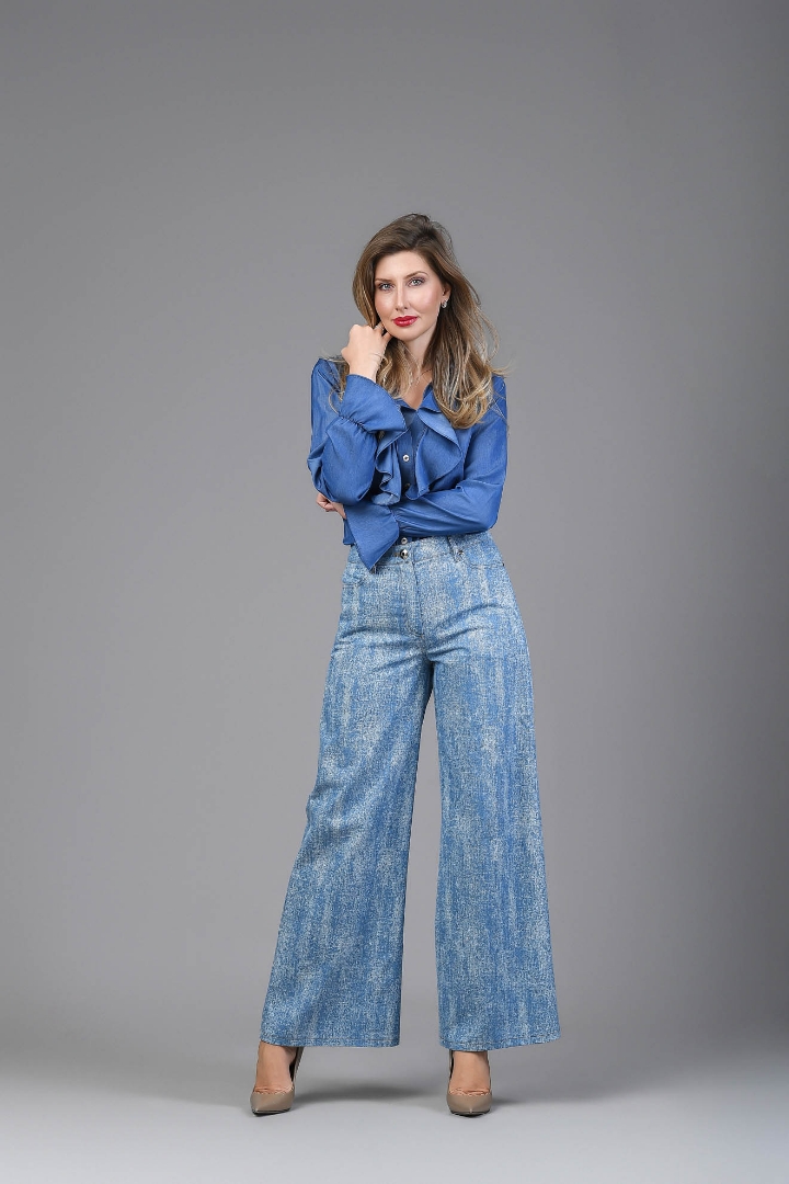Imagine BLUZA GLORIA DENIM INCHIS