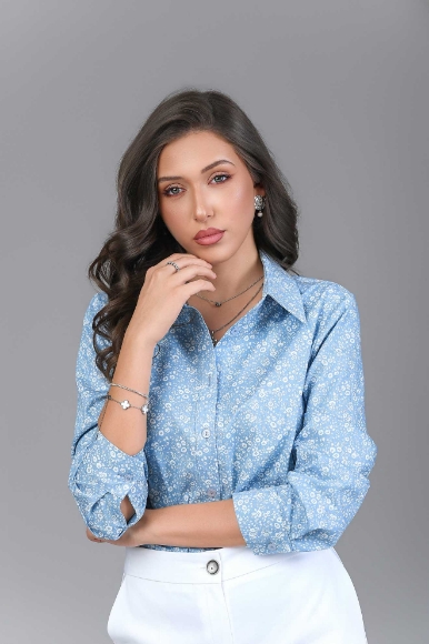 Imagine CAMASA GABRIELA DENIM DESCHIS