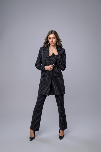 Imagine PANTALON ADELINA NEGRU CU DUNGI