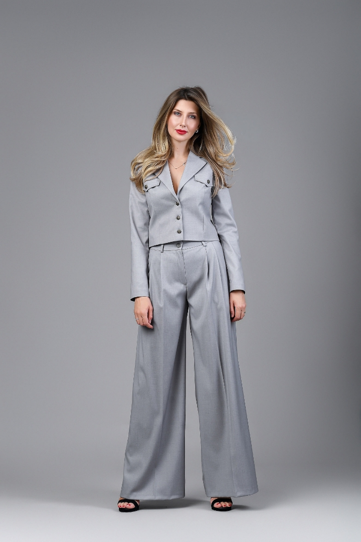Imagine Pantalonul Saskia gri