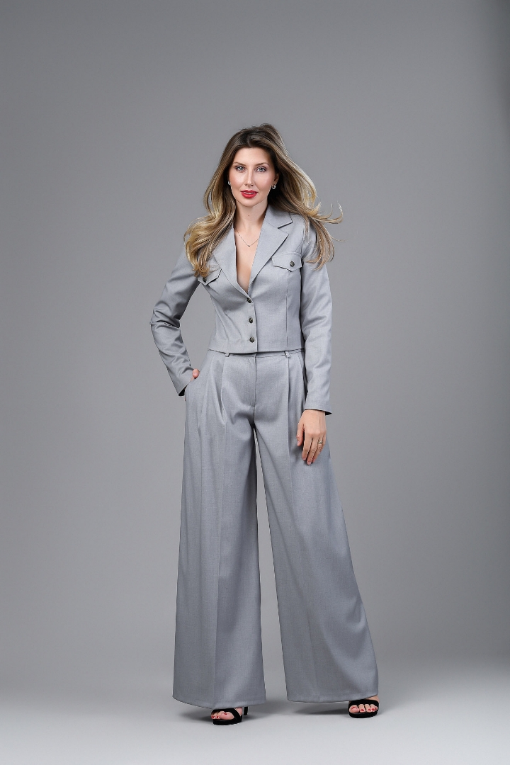 Imagine Pantalonul Saskia gri
