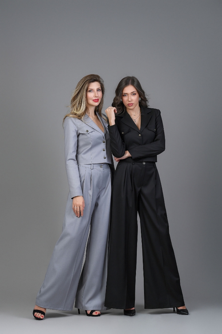 Imagine Pantalonul Saskia gri