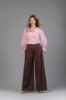Imagine Pantalonul Saskia maron