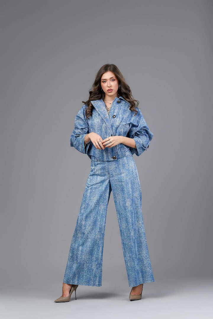Imagine Pantalonul Simone denim